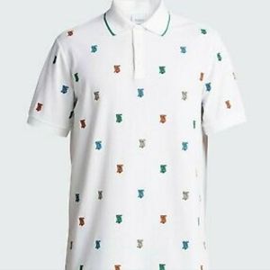 Burberry Mens Cotton Polo. White. XL Never Worn.